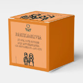 Ballotins Mariage orange profond (Verso)