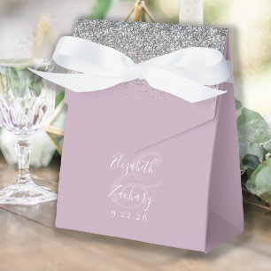 Ballotins Mariage Paillettes Argent Lilac Poussiéreux Modern