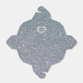 Ballotins Mariage Parties scintillant argent personnalisé (Déplié)