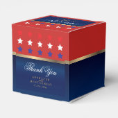 Ballotins Mariage patriotique rouge, blanc et bleu (Arrière)