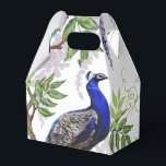 Ballotins Mariage Peacock<br><div class="desc">Belle boîte de faveur de mariage paon.</div>