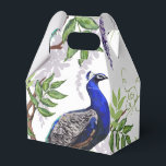 Ballotins Mariage Peacock<br><div class="desc">Belle boîte de faveur de mariage paon.</div>