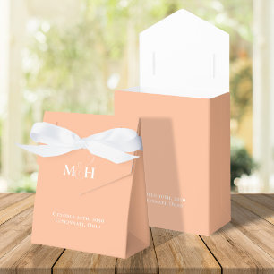 Ballotins Mariage Pêche Favoriser Minimaliste Simple