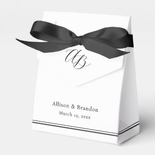 Ballotins Mariage personnalisé avec monogramme minimal éléga