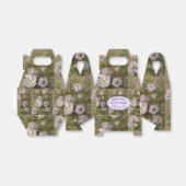 Ballotins Mariage personnalisé sous cloche avec hibiscus lil (Déplié)