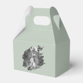 Ballotins Mariage photo moderne Brushstroke | Vert sage (Arrière)