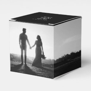 Ballotins Mariage photo moderne en noir et blanc