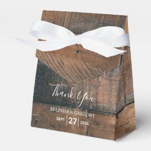 Ballotins Mariage photo rustique en bois