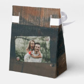 Ballotins Mariage photo rustique en bois (Arrière)