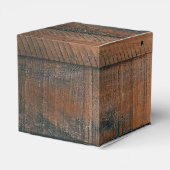 Ballotins Mariage photo rustique en bois (Arrière)