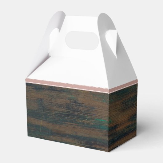 Ballotins Mariage photo rustique en bois élégant Merci (Arrière)