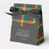 Ballotins Mariage Plaid Rustique Vert Tartan Shower (Verso)