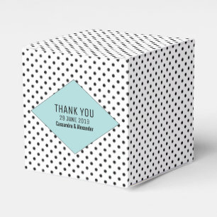 Ballotins Mariage Pois Aqua Modern