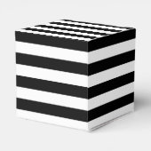 Ballotins Mariage rayé noir et blanc (Arrière)