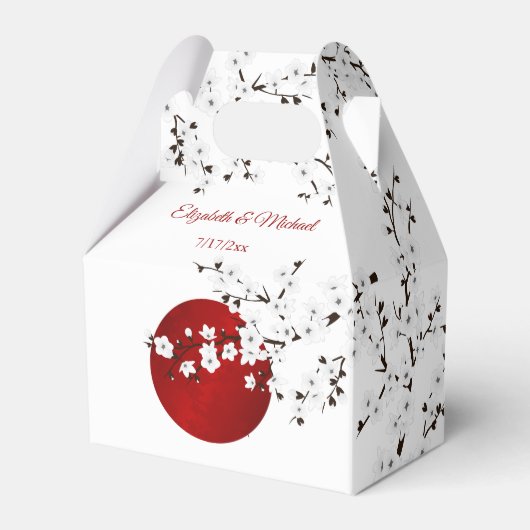 Ballotins Mariage Remerciement Soleil Levant Japonais (Verso)