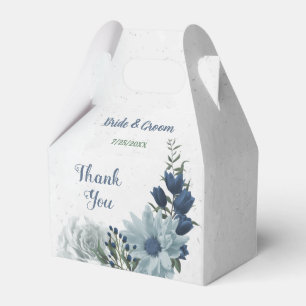 Ballotins mariage romantique aux fleurs blanches, nary et bl