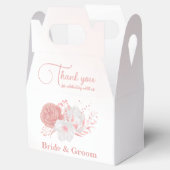 Ballotins mariage romantique aux fleurs roses (Ouvert)