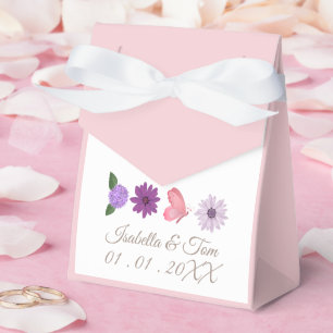 Ballotins Mariage romantique dans un jardin de fleurs sauvag