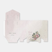 Ballotins mariage romantique rose et champagne (Déplié)