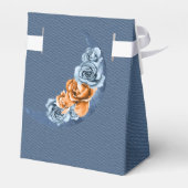 Ballotins Mariage Rose Dusty Blue Orange Gold Peony (Arrière)
