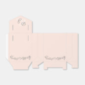 Ballotins Mariage rose et gris (Déplié)