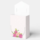 Ballotins Mariage rose Favor Box Vos Photos Monogrammes Noms (Ouvert)