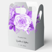 Ballotins Mariage Rose gris argenté et violet (Ouvert)