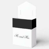 Ballotins Mariage Rose noir Calligraphie (Ouvert)