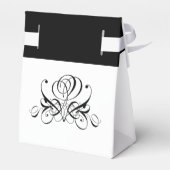 Ballotins Mariage Rose noir Calligraphie (Arrière)