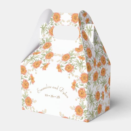 Ballotins Mariage Rose Orange (Verso)