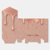 Ballotins Mariage rose Parties scintillant or & Lecteurs mét (Déplié)