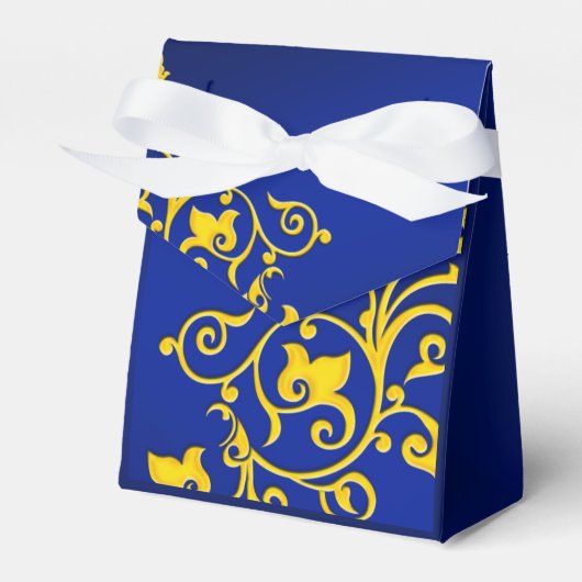 Ballotins Mariage Royal Blue et Gold (Verso)