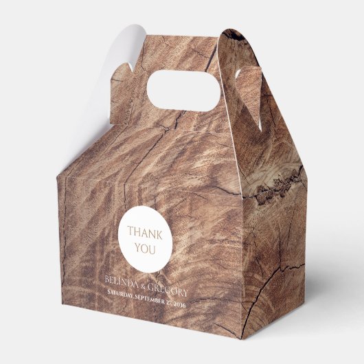 Ballotins Mariage rustique en bois (Verso)