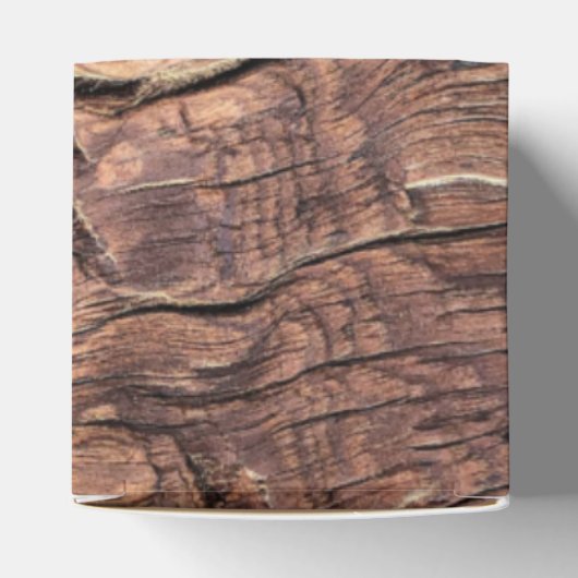 Ballotins Mariage rustique en bois et tournesol (Haut)