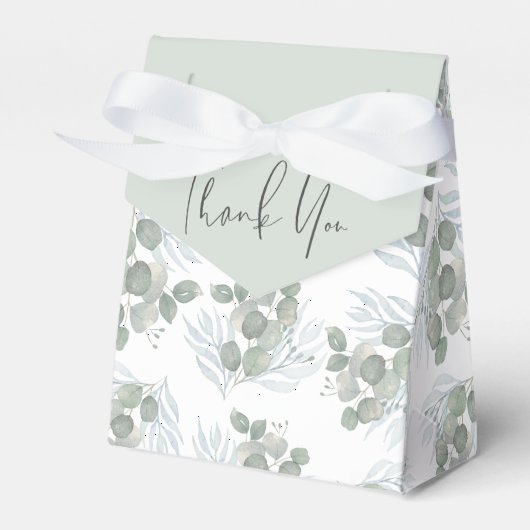 Ballotins Mariage rustique Eucalyptus Sage Vert (Verso)