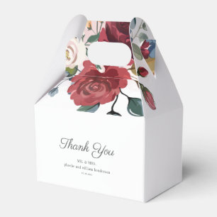 Ballotins Mariage rustique floral aquarelle moderne Bourgogn