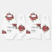 Ballotins Mariage rustique Marsala Red Rose (Déplié)