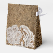 Ballotins mariage rustique pays burlap lace mariage (Arrière)