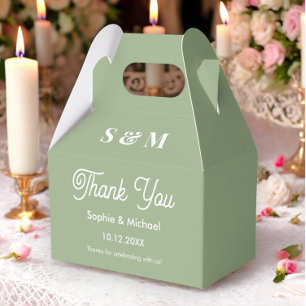 Ballotins Mariage Sage Green Bride Salle