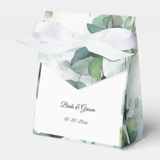 Ballotins Mariage Simple au Eucalyptus (Verso)