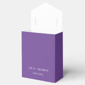 Ballotins Mariage Simple Élégant Moderne Violet (Ouvert)