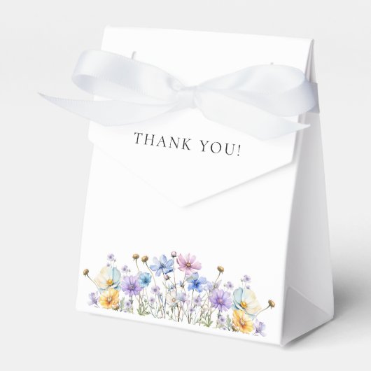 Ballotins Mariage simple Fleur sauvage élégant (Verso)