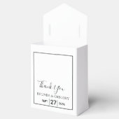 Ballotins Mariage simple minimaliste noir et blanc (Ouvert)