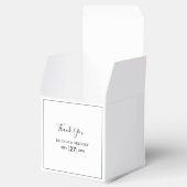 Ballotins Mariage simple minimaliste noir et blanc (Ouvert)