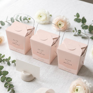 Ballotins Mariage Simple Moderne Rose