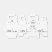Ballotins Mariage Skyline Baltimore Deco | Noms uniques (Déplié)