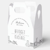 Ballotins Mariage Skyline Baltimore Deco | Noms uniques (Ouvert)