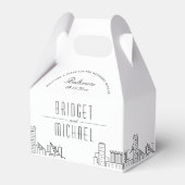 Ballotins Mariage Skyline Baltimore Deco | Noms uniques (Verso)