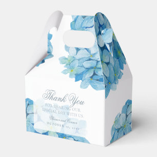 Ballotins Mariage Sophistiqué avec Hydrangea Bleu