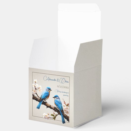 Ballotins Mariage Spring Bluebirds (Ouvert)